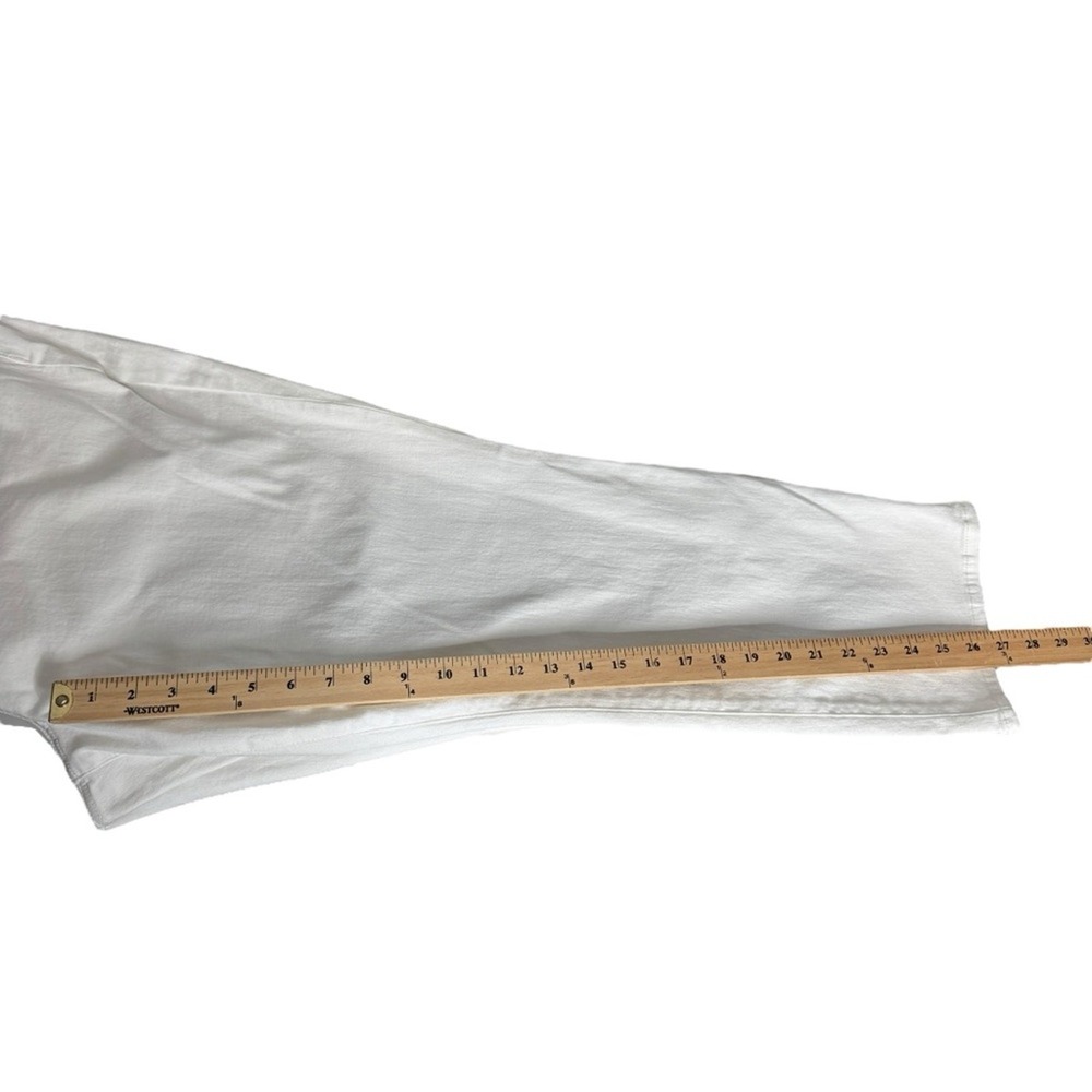 Not Your Daughters Jeans NYDJ Sheri Slim Ankle Jeans Side Slits Optic White 22W - Picture 8 of 13